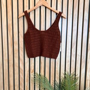 * NWT Billabong Hot Shot Cropped Sweater Tank